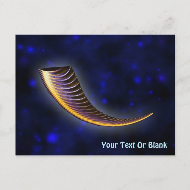 Fractal Shofar Postcard (Front)