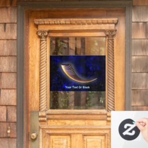 Fractal Shofar Window Cling