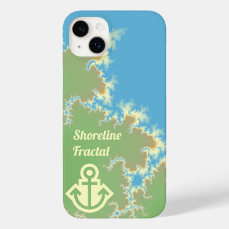 Fractal Shoreline w/ Custom Text/Symbol Case-Mate iPhone 14 Plus Case