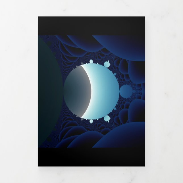 Fractal Sky Tri-Fold Card (Cover)