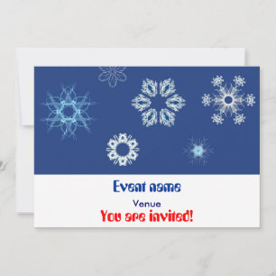 fractal snow invitation