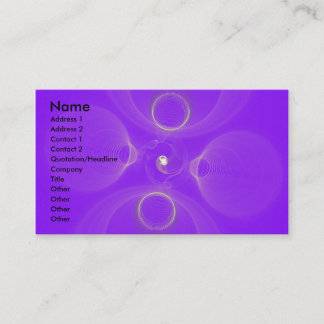 Fractal Sound Waves Business Card