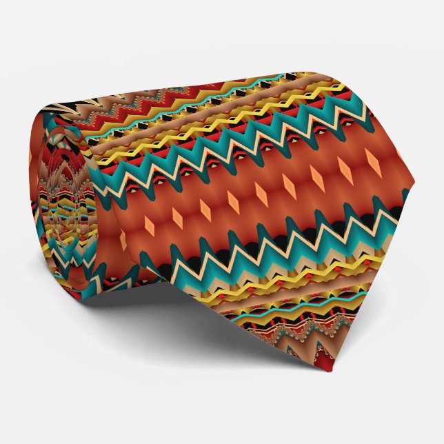Fractal Southwest Colours Tie (Rolled)