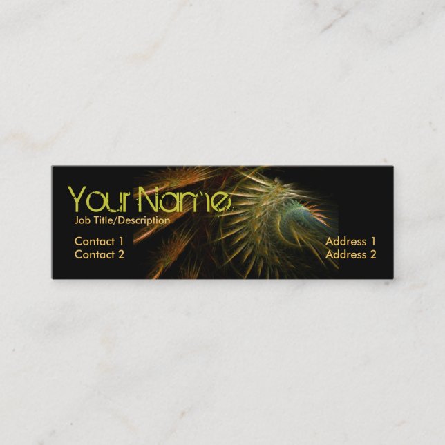 Fractal Spikez Mini Business Card (Front)