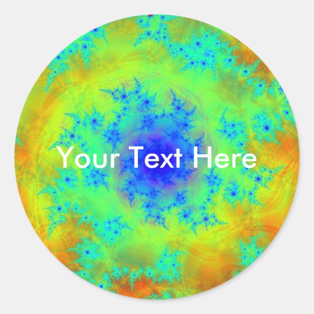 Fractal Spiral Sticker (Front)