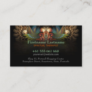 Fractal Spirit Wings w/ Logo Business Card