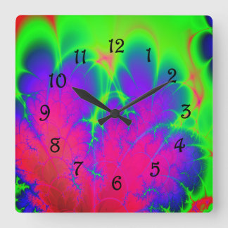 Fractal Square Wall Clock