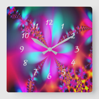 Fractal Square Wall Clock