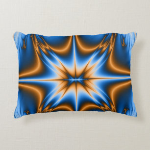 Fractal Star Accent Pillow