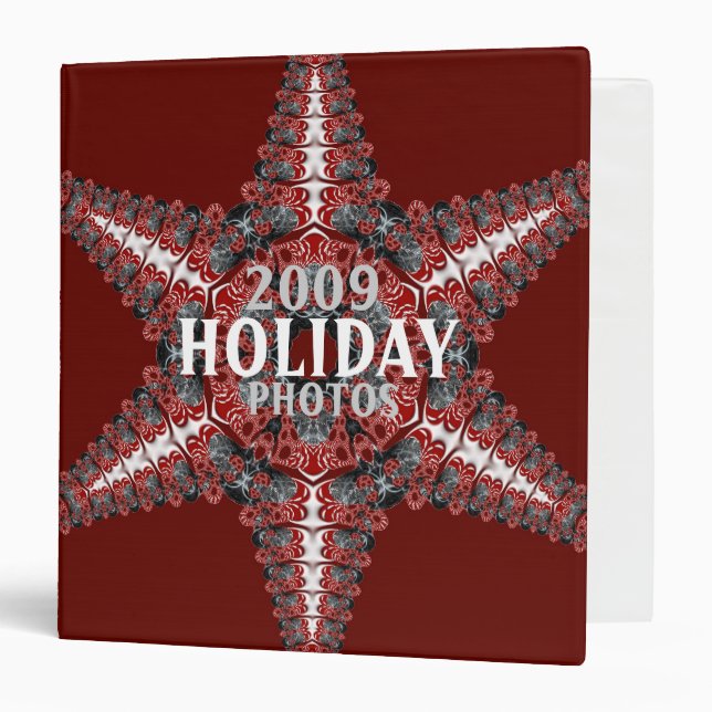 Fractal Star Holiday Binder (Front/Inside)