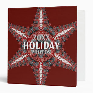 Fractal Star Holiday Binder