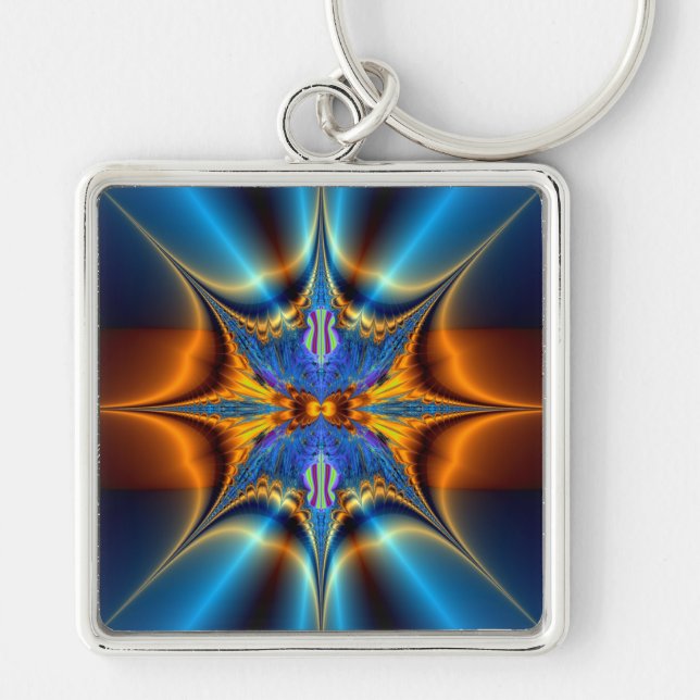 Fractal star. keychain (Front)