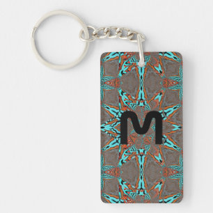 Fractal Star of Future Complexity Monogram Keychain