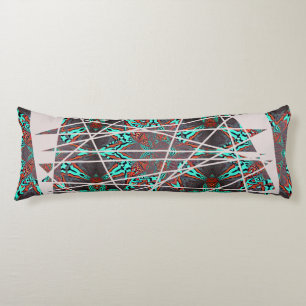 Fractal Star of Retro Future Complexity Body Pillow