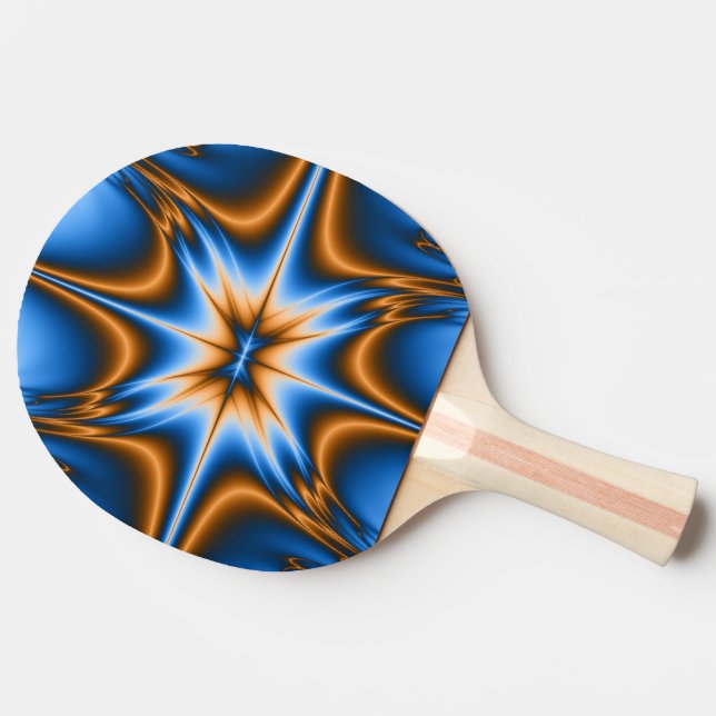 Fractal Star Ping Pong Paddle (Side)