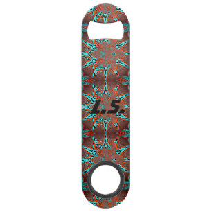 Fractal Star with Monogram Bar Key