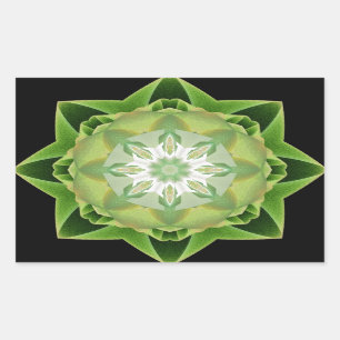 Fractal Stardust green Sticker