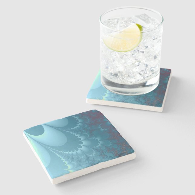 Fractal Stone Coaster (Side)
