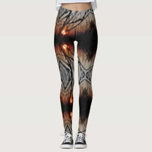Fractal Sun Graphic Custom Leggings