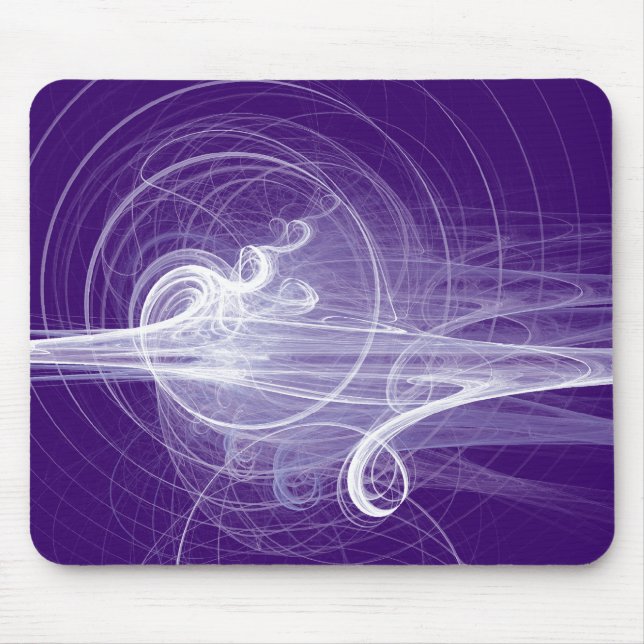 Fractal Swirl III - Deep Purple Mouse Pad (Front)