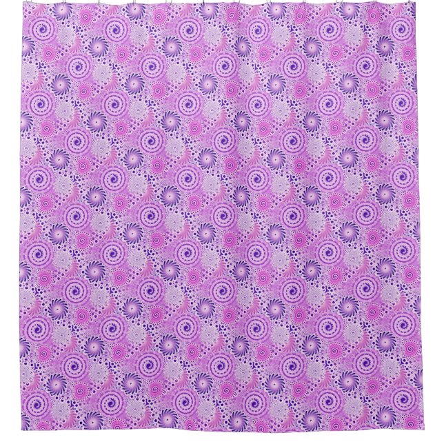 Fractal swirl pattern, violet, orchid (Front)