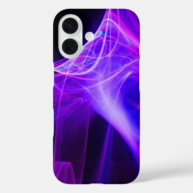 FRACTAL SWIRLS IN PURPLE BLUE PINK Case-Mate iPhone CASE (Back)