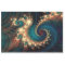 Fractal Teal Fantasy Spiral Abstract 26 Decoupage 