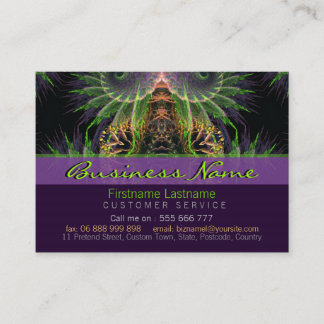 Fractal Temple Forest Business card