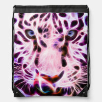 Fractal Tiger Closeup - Pink