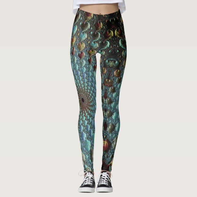 Fractal trippy leggings (Front)