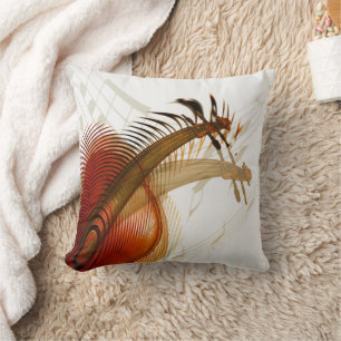 Fractal Violin Music violin  Throw Pillow