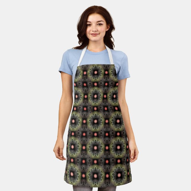 Fractal visual harmonic pattern apron (Worn)