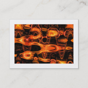 Fractal Waves 02 (bordered) Business Card
