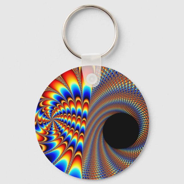 Fractal Wink Keychain (Front)