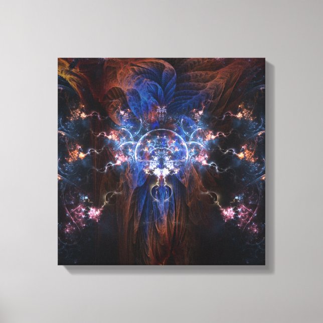 Fractal Wizard on wrapped canvas 16x16 (Front)