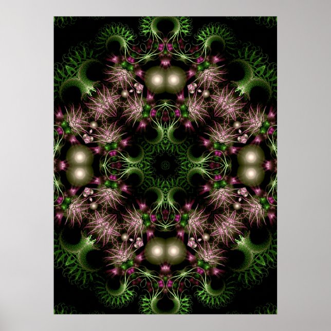 fractal wreath Poster (Front)