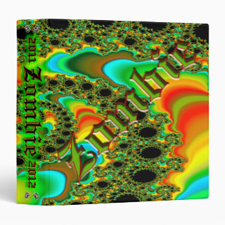 Fractal Zombie Custom 1.5" 3 Ring Binder