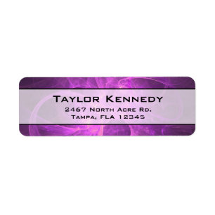 Fractale Abstraite rose et violet avec cercles