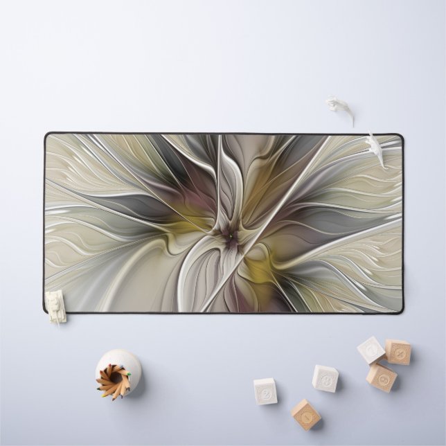 Fractale florale, Fleur Imaginaire aux couleurs de (Tableau pour enfants)