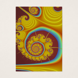Fractale jaune de spirale de coquillage