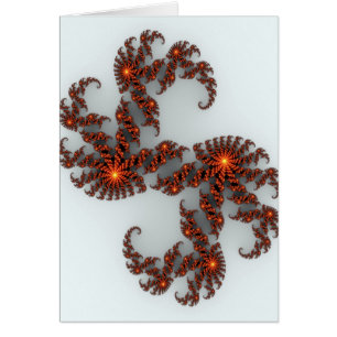 Fractale Orange Sunburst