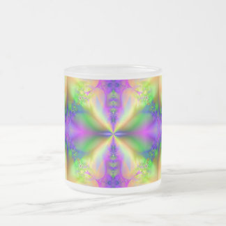 Fractale psychédélique 85 ~ Mug en verre dépoli