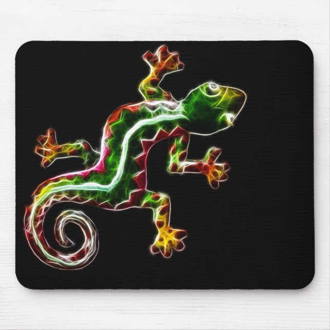 Fractalius Lizard Mouse Pad (Front)