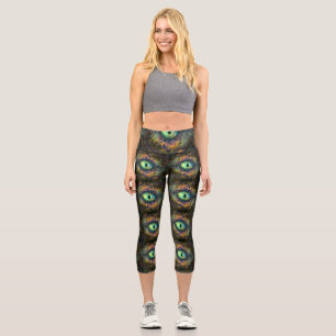 Fractalized labradorite eye5 capri leggings