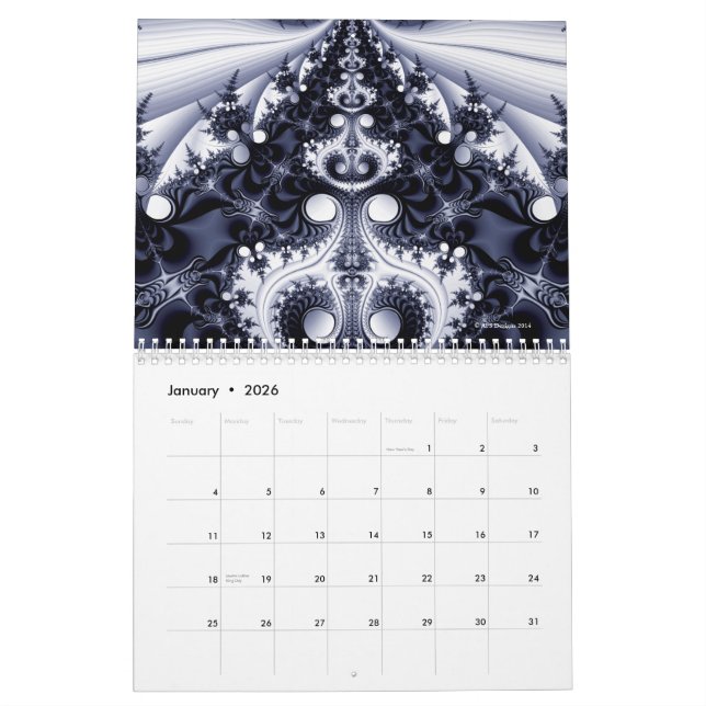 Fractals 2015 calendar (Jan 2026)