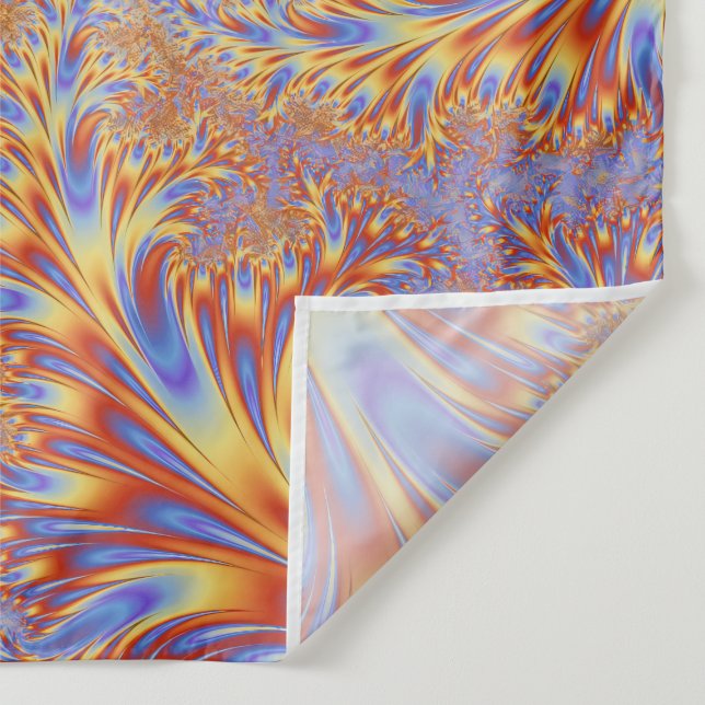 Fractals Vibrant Mesmerizing Cool Colourful Trippy Tapestry (Detail)