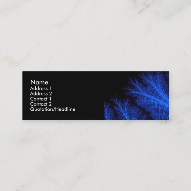 FractalSeaFan Mini Business Card (Front)