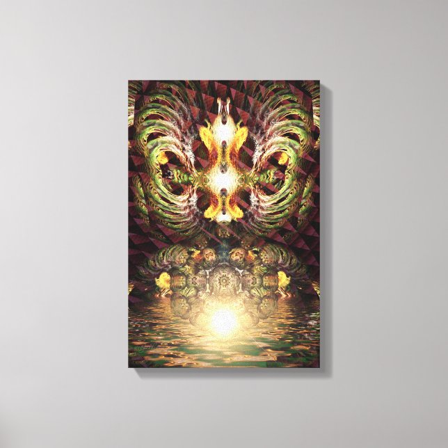 Fractapond Psychedelic Visions Art Canvas Print (Front)