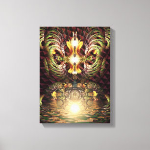 Fractapond Psychedelic Visions Art Canvas Print