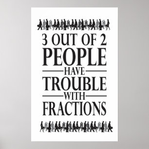 Fractions - Poster Math